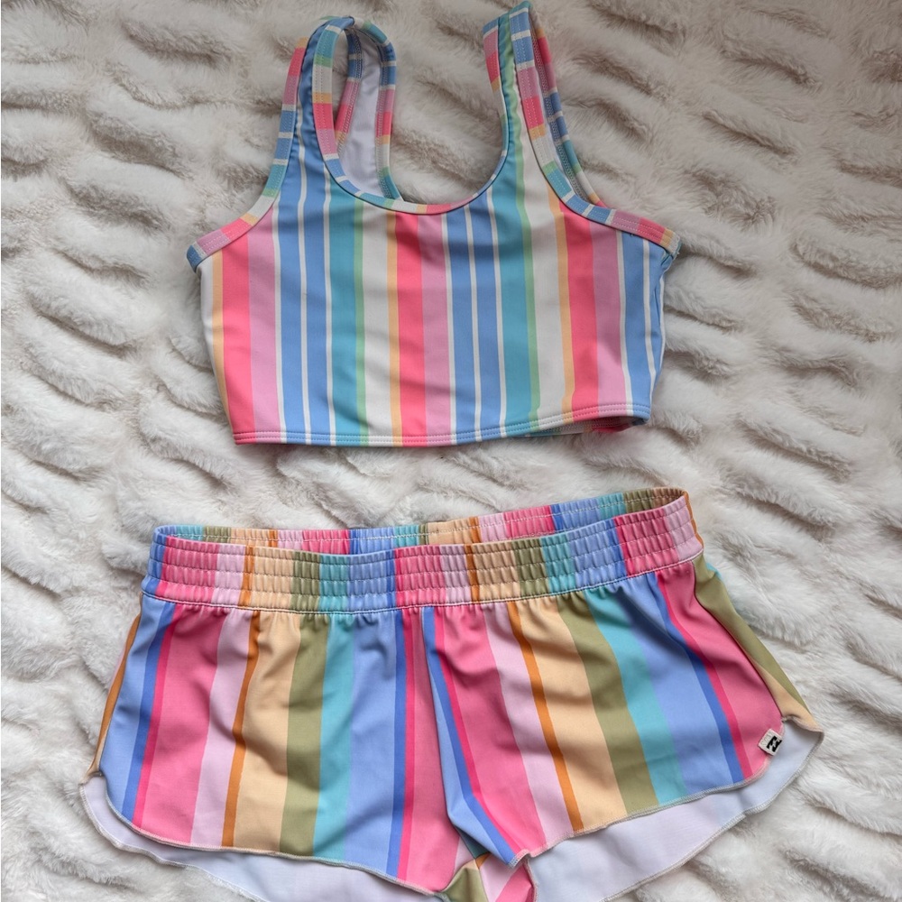 Billabong Kids Rainbow Stripe Bikini Set